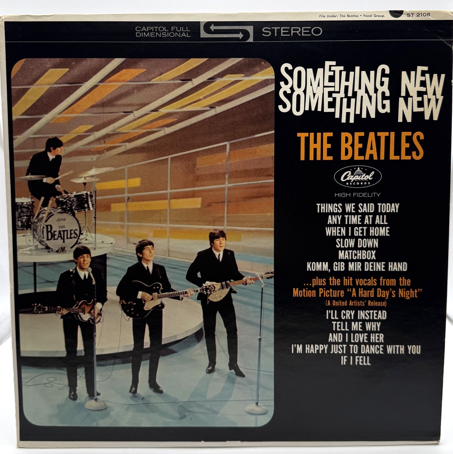 The Beatles Something New Capitol stereo vinyl LP front cover
