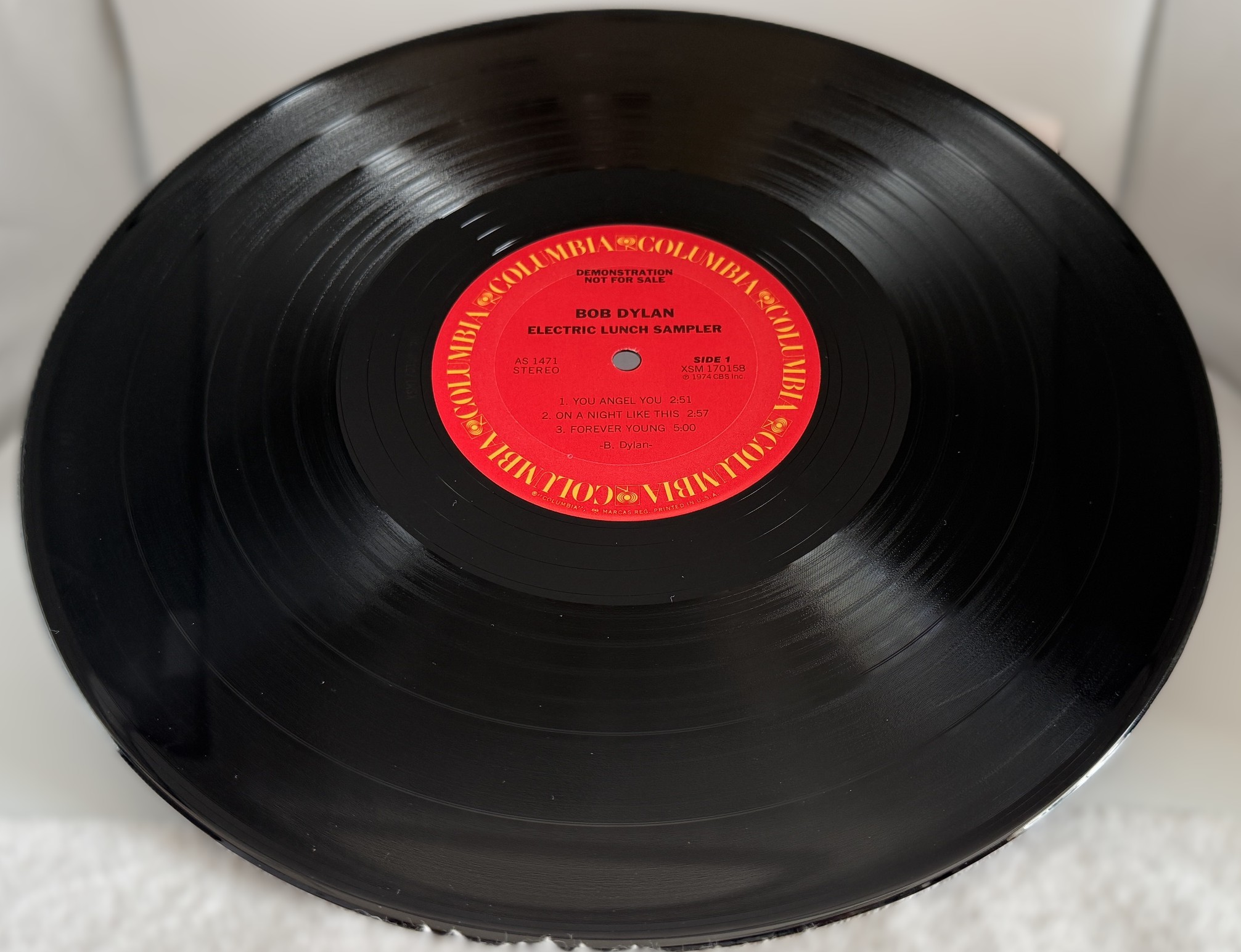Bob Dylan Electric Lunch NM vinyl record Columbia promotional pressing