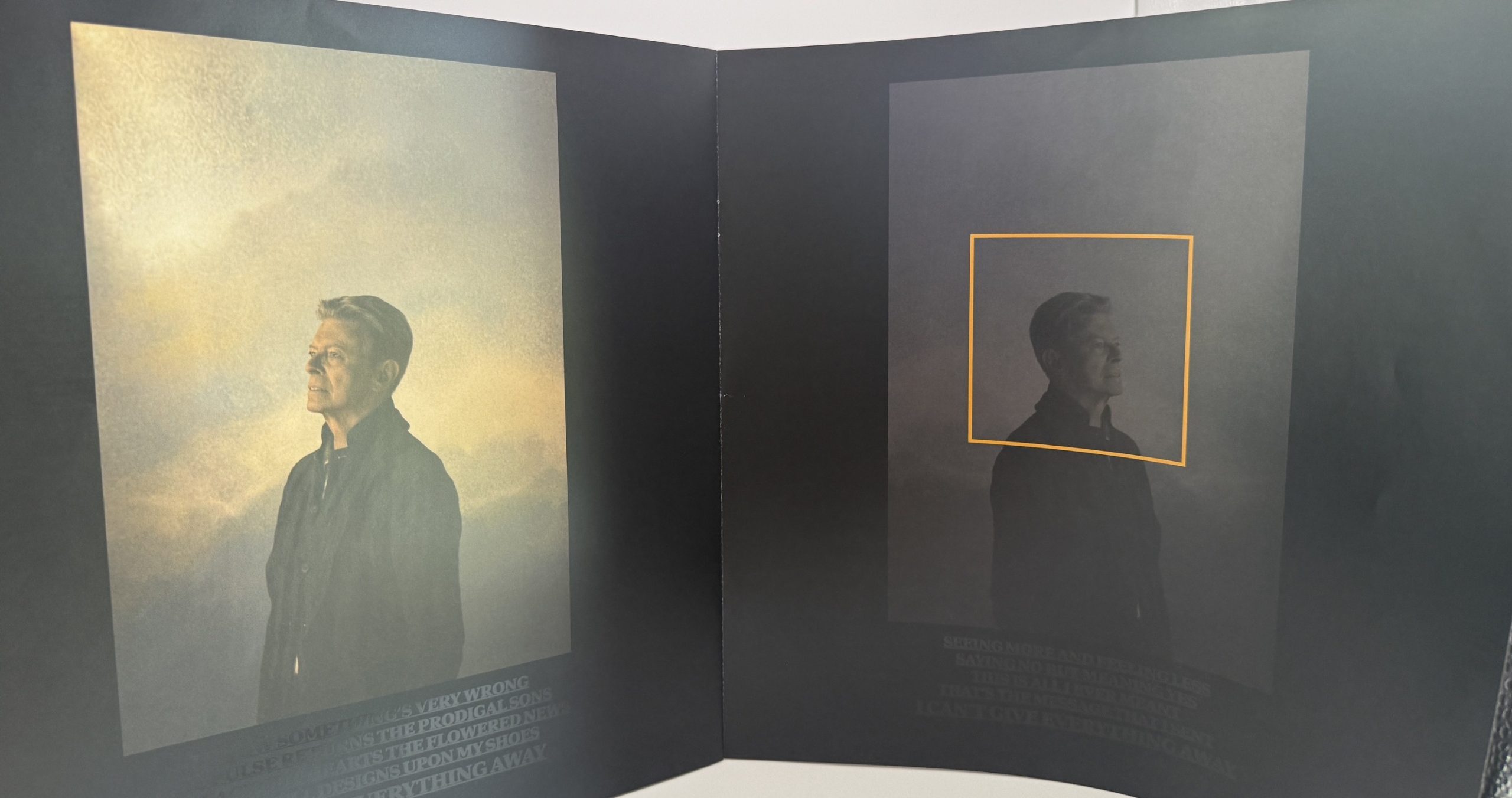 David Bowie Blackstar 16-page booklet interior Bowie portraits