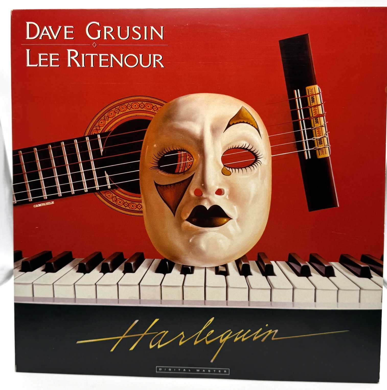 Dave Grusin and Lee Ritenour Harlequin 1985 GRP vinyl LP front cover
