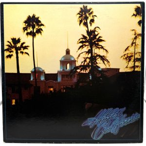 Photo 1: Eagles Hotel California vintage Asylum Records vinyl LP front gatefold cover