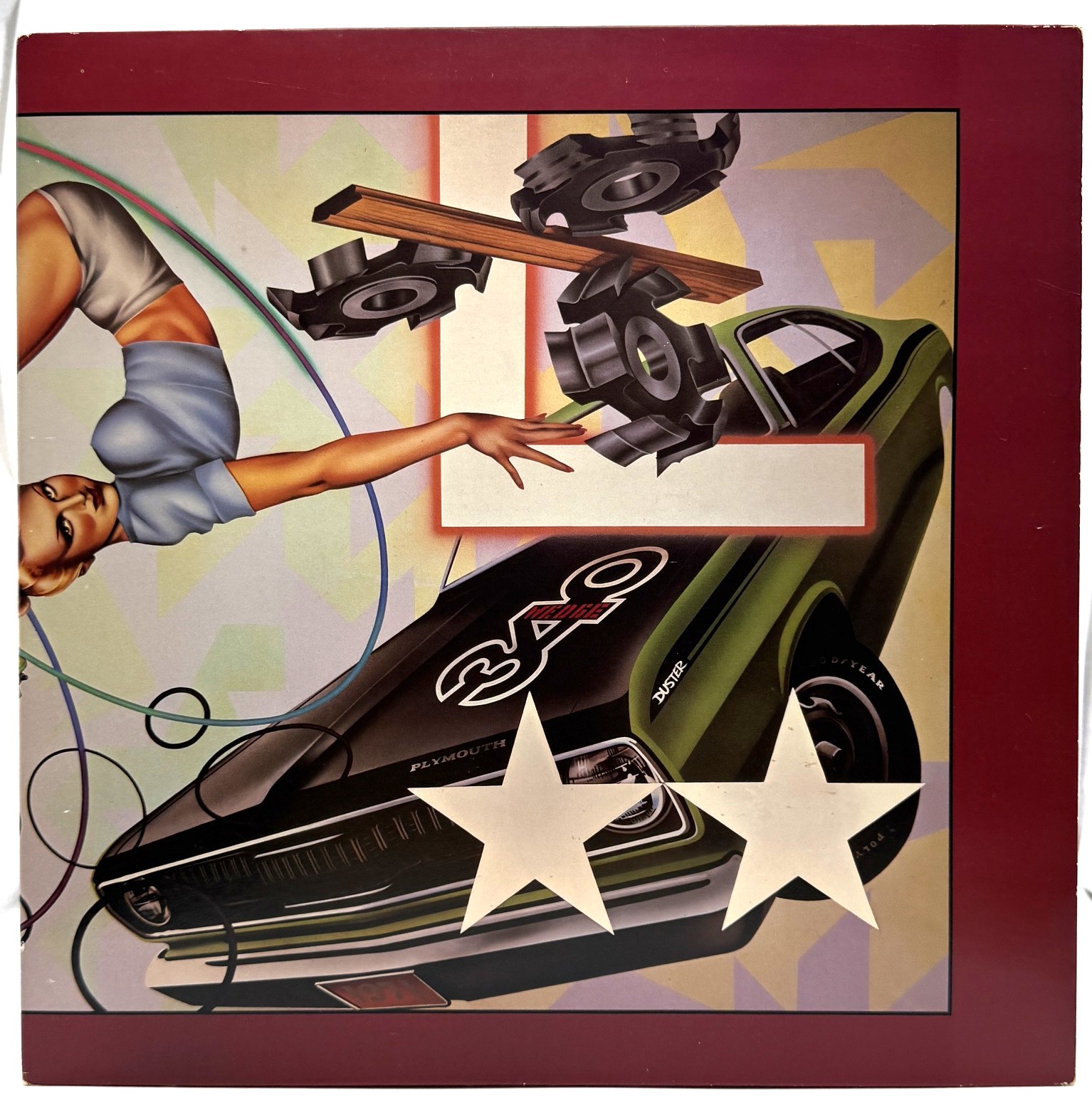 The Cars Heartbeat City 1984 Elektra gatefold front cover