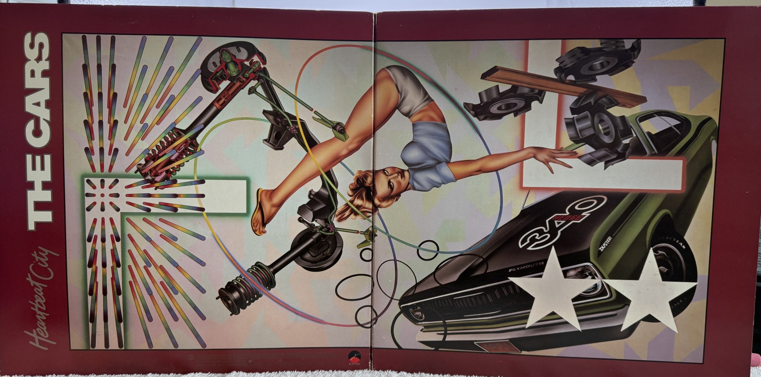The Cars Heartbeat City 1984 full gatefold artwork