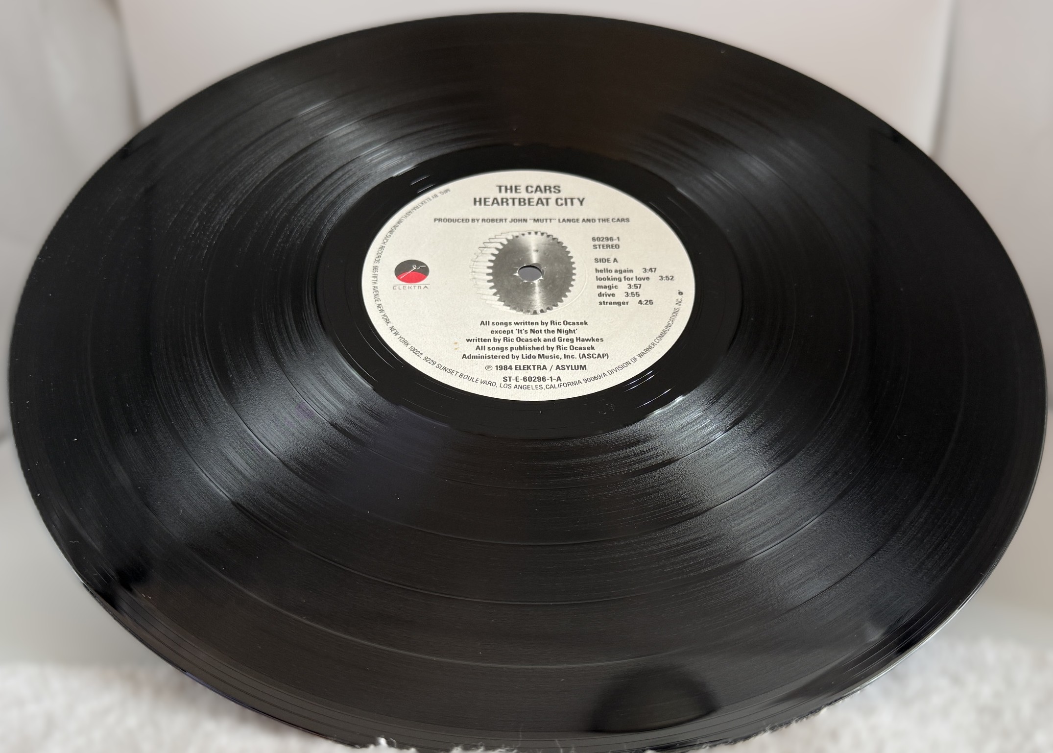 The Cars Heartbeat City 1984 Elektra vinyl record