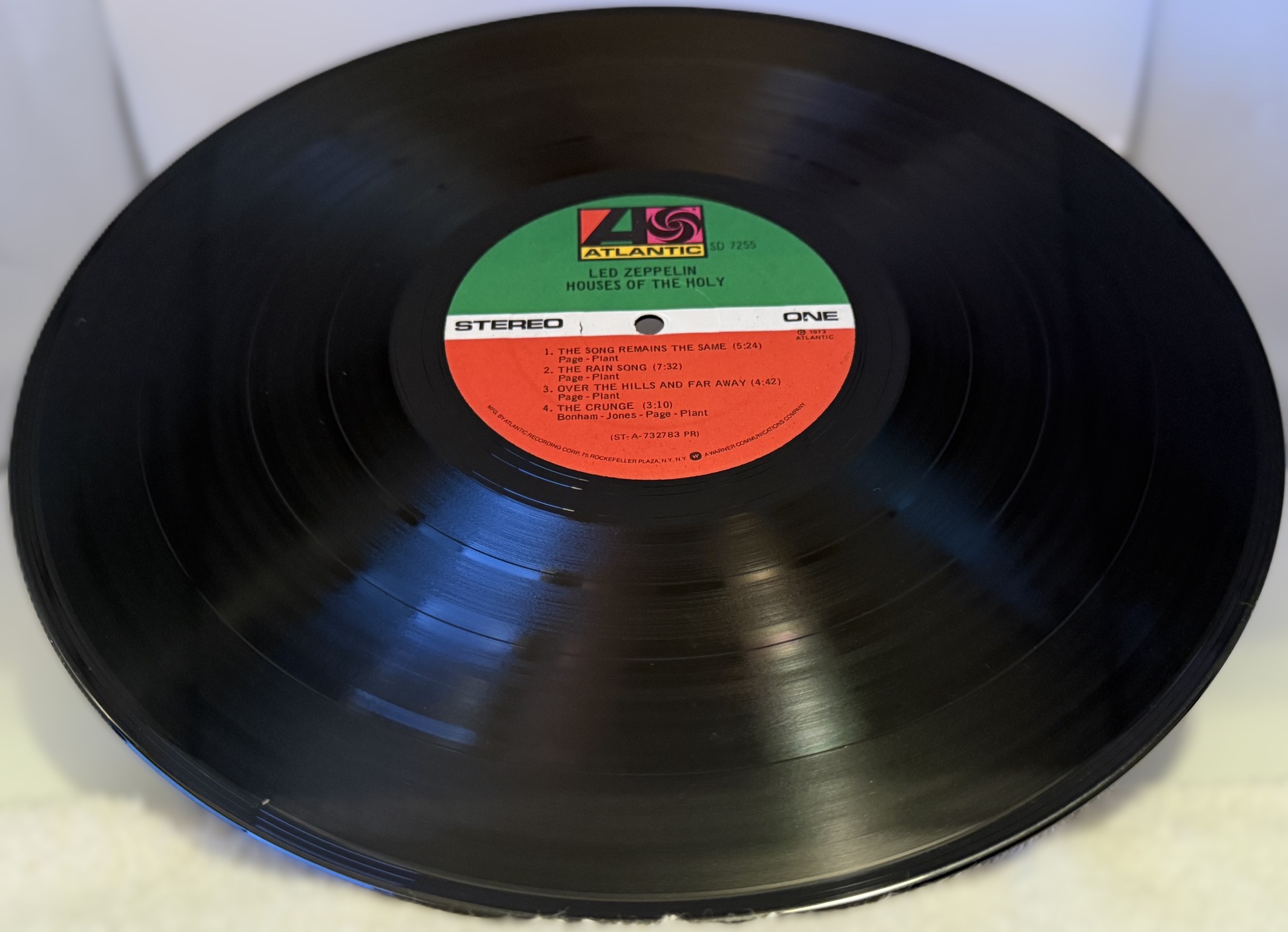 Led Zeppelin Houses of the Holy Atlantic SD 7255 vinyl record