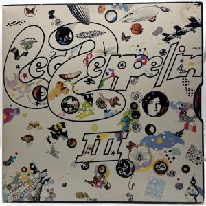 Led Zeppelin III Atlantic SD 7201 die-cut front cover with working rotating wheel