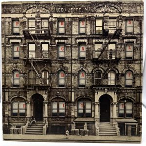 Led Zeppelin Physical Graffiti 1975 U.S. Swan Song die-cut front cover