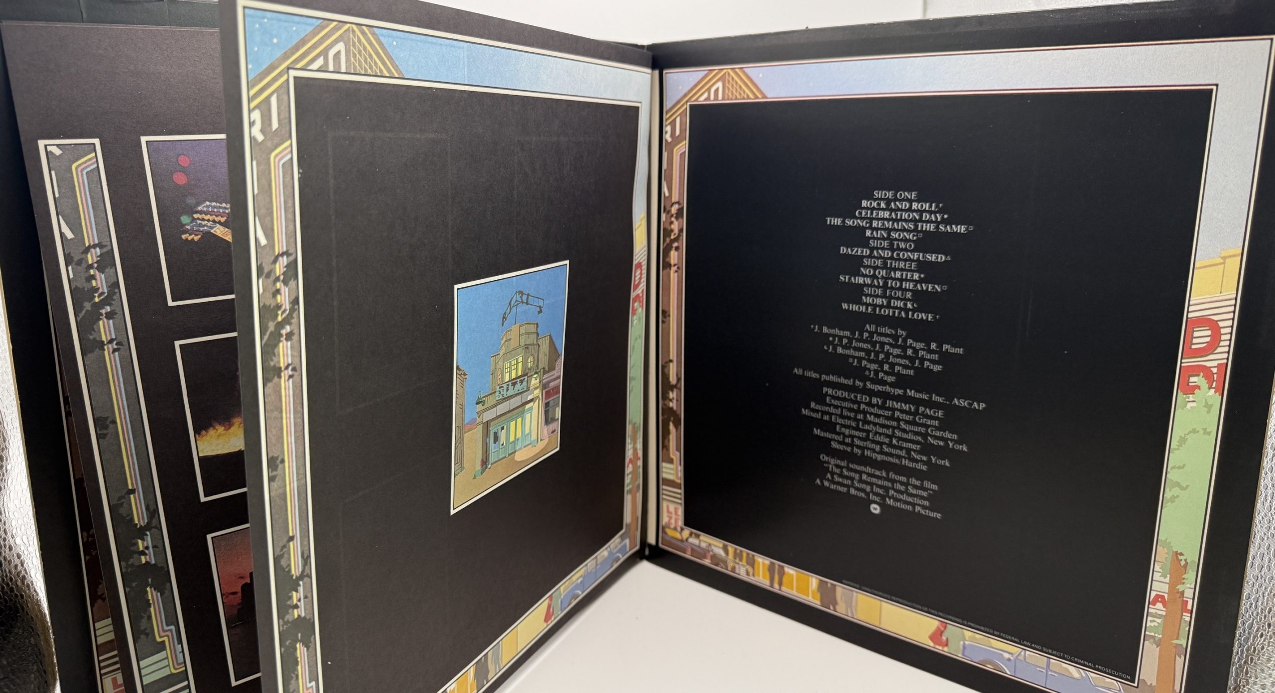Led Zeppelin The Song Remains The Same attached 8-page gatefold booklet