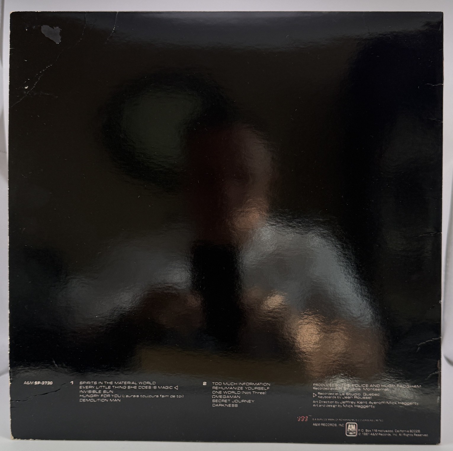 The Police Ghost in the Machine A&M SP-3730 back cover