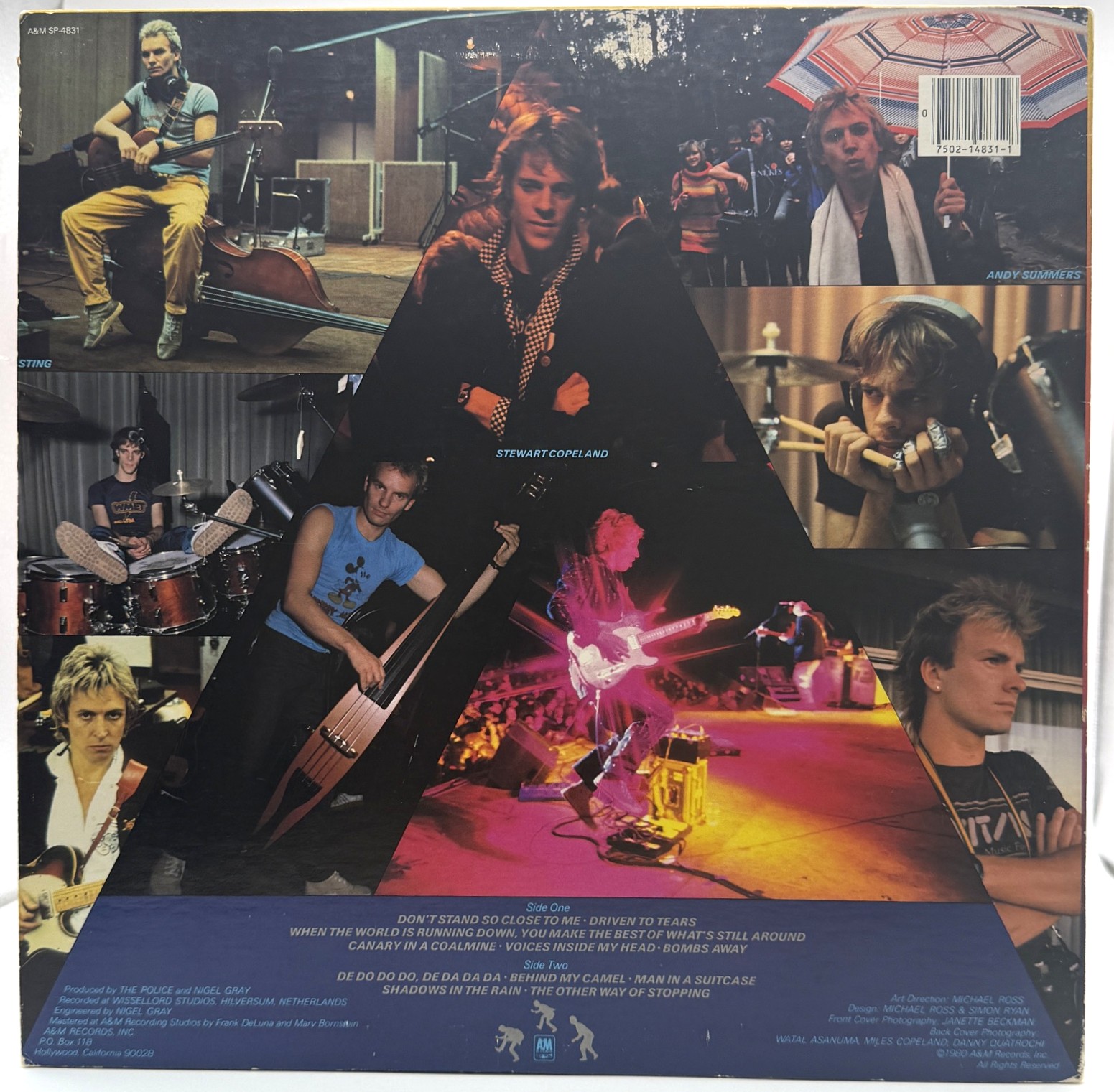 The Police Zenyatta Mondatta SP-4831 back cover
