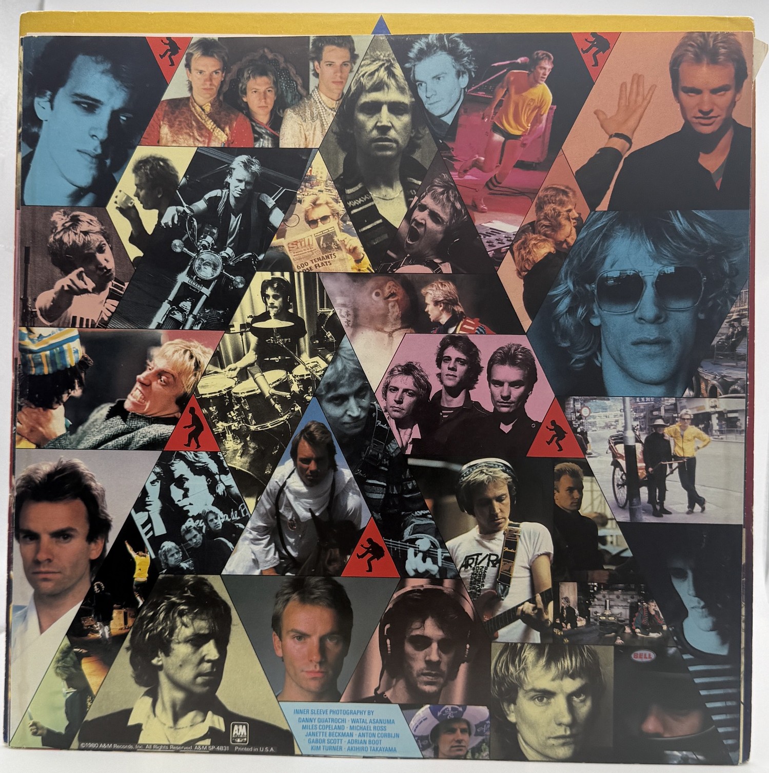 The Police Zenyatta Mondatta original photo-collage inner sleeve