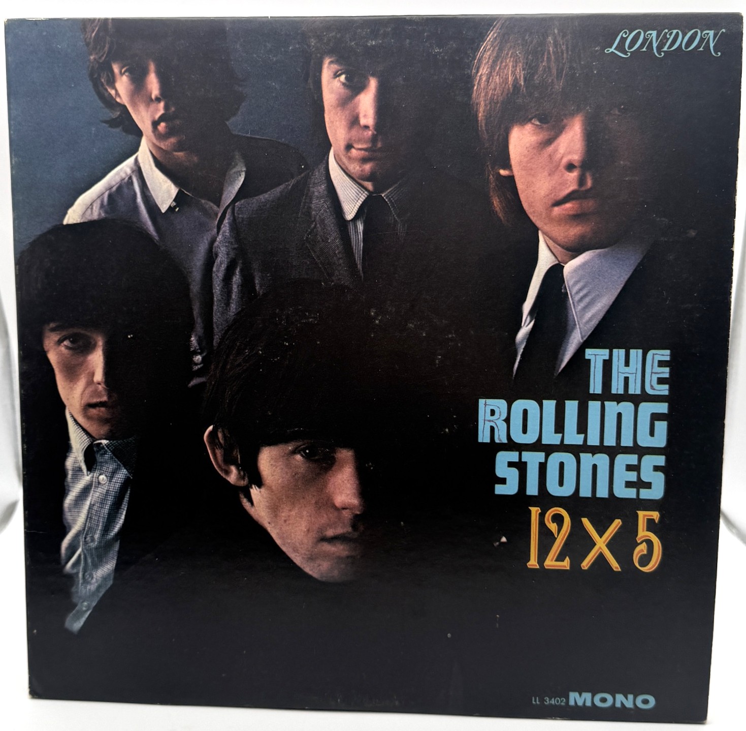 Rolling Stones 12 X 5 1964 mono London LL 3402 front cover