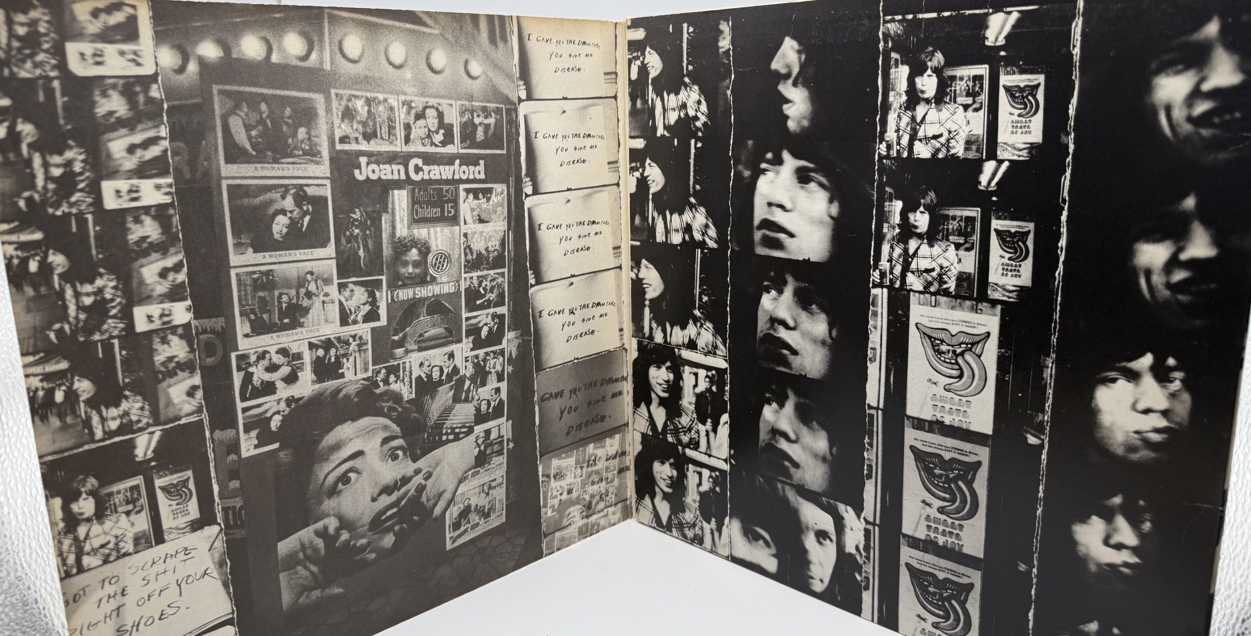 Rolling Stones Exile on Main St 1972 Unipak gatefold interior