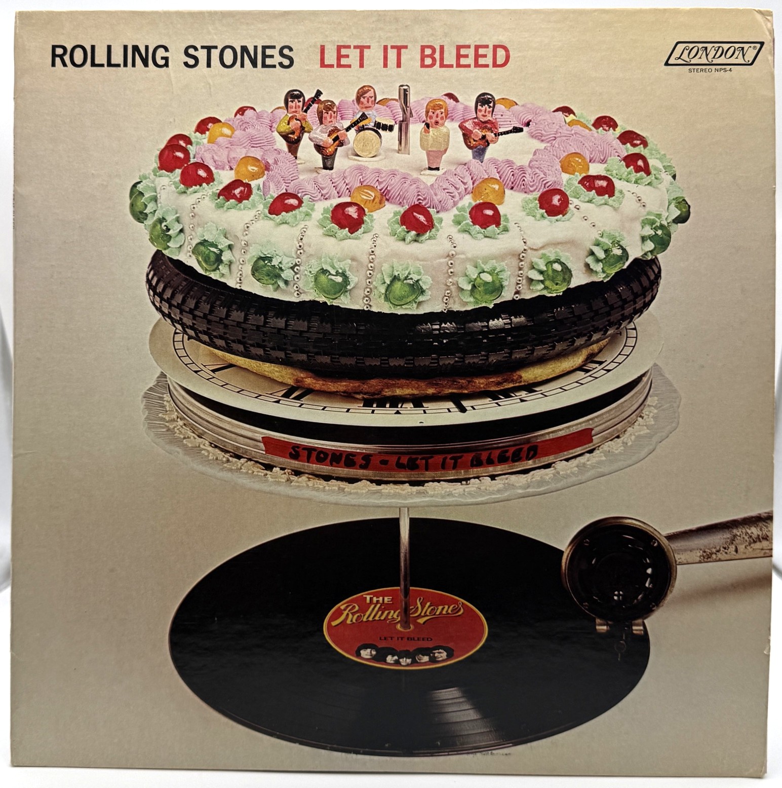 Rolling Stones Let It Bleed 1969 London NPS-4 vinyl LP front cover