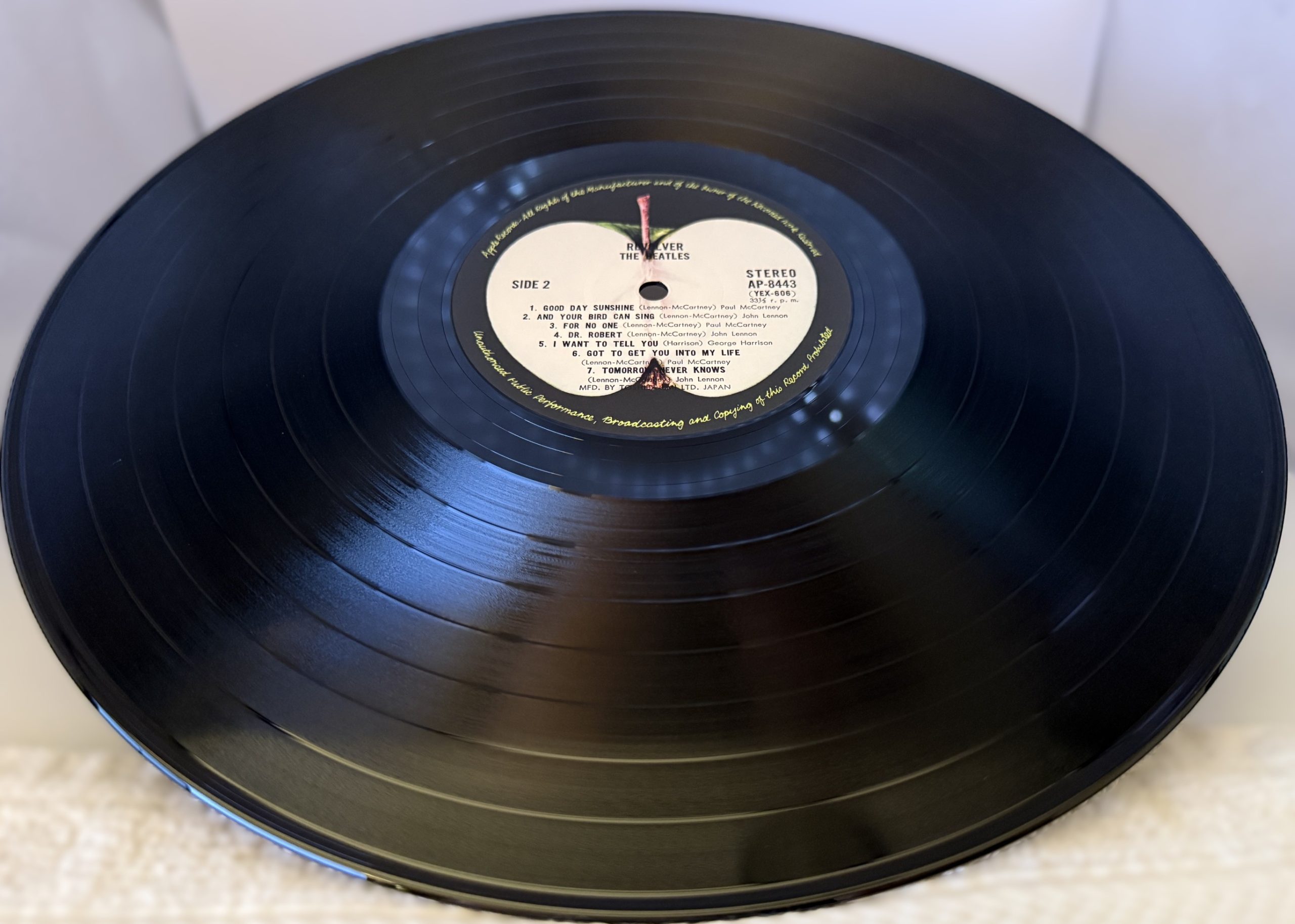 The Beatles Revolver Japanese AP-8443 Side 2 Apple Records vinyl