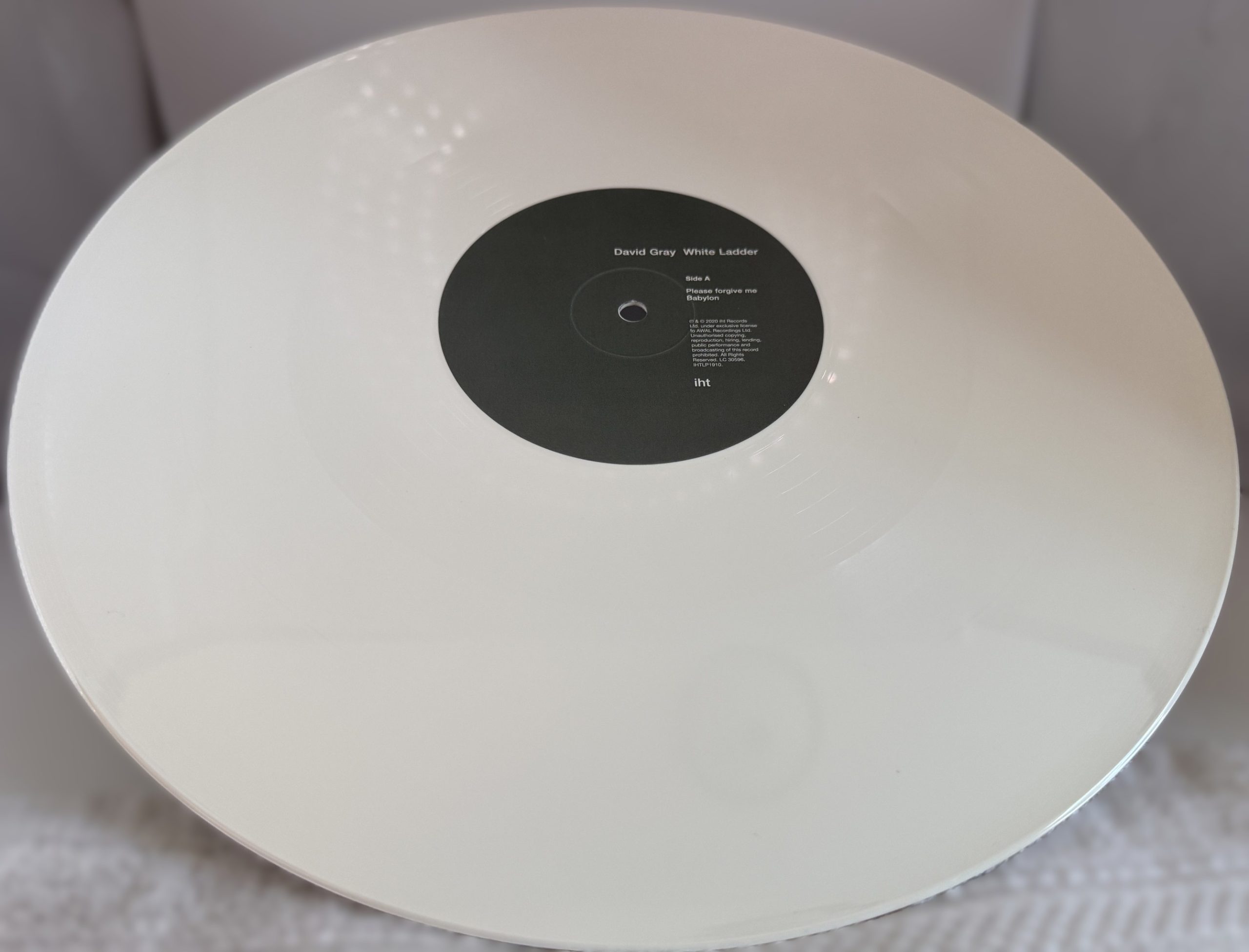 David Gray White Ladder 20th Anniversary white vinyl LP