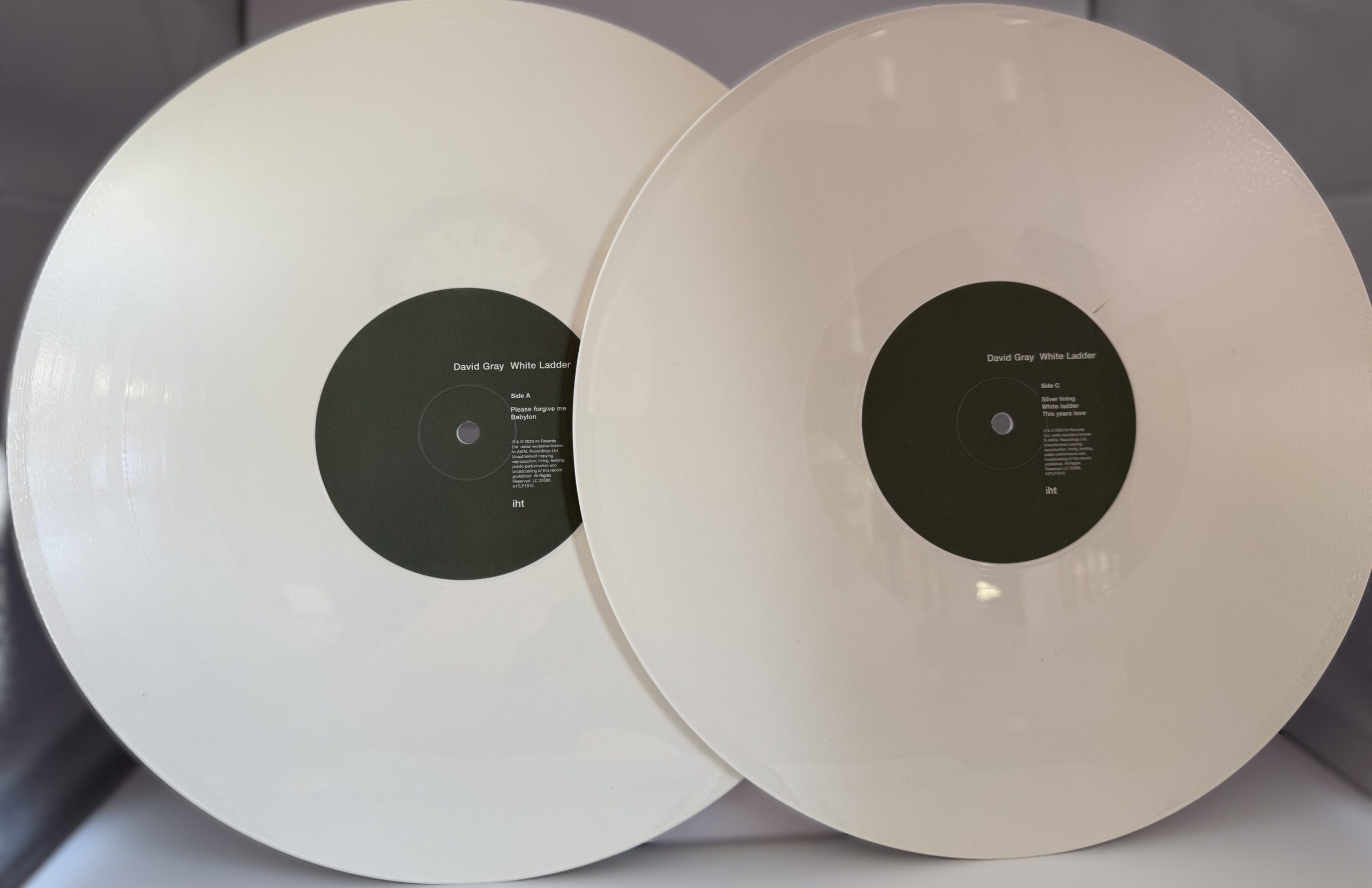 David Gray White Ladder two white vinyl LP records