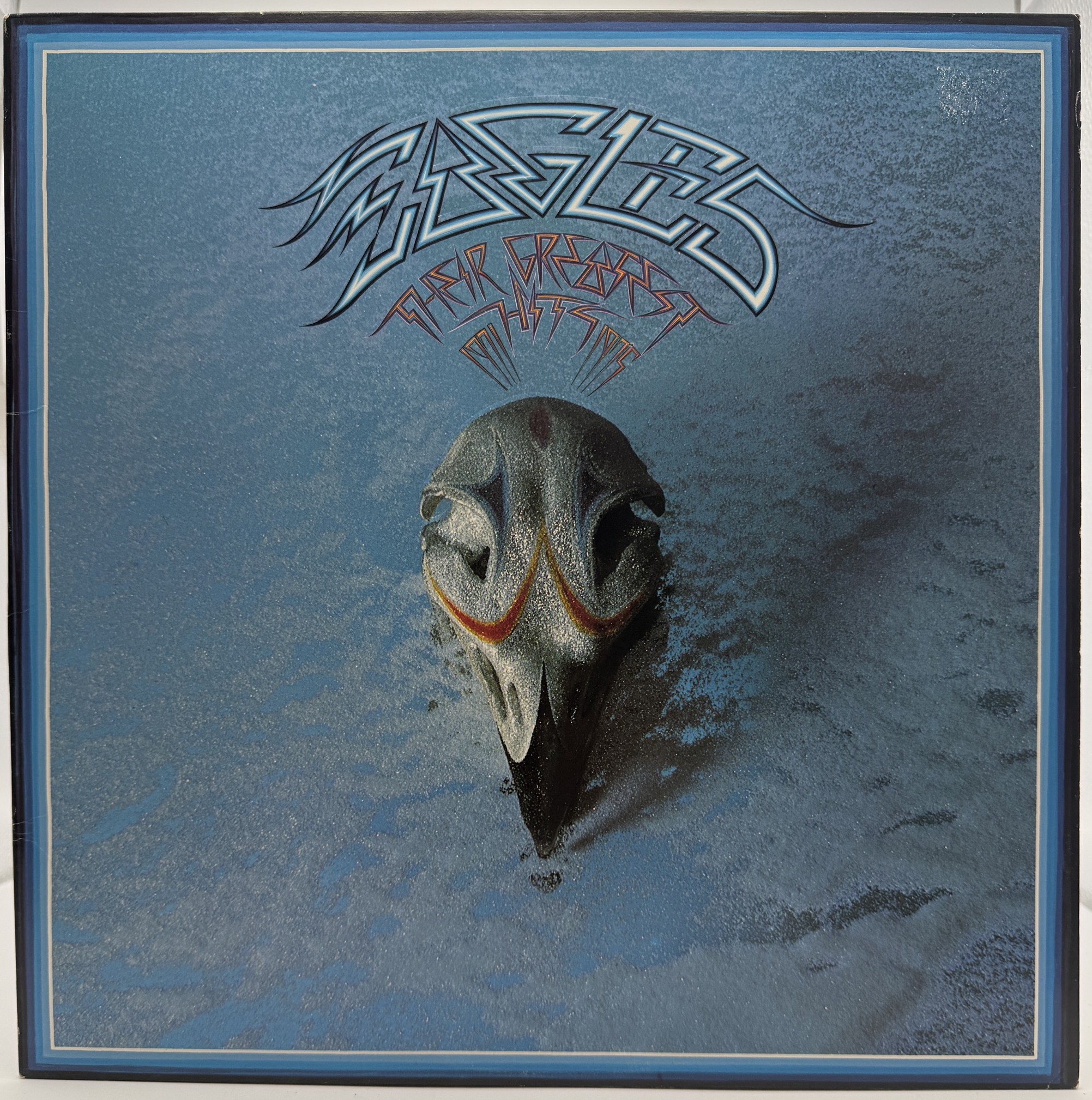 Eagles Their Greatest Hits 1971-1975 vinyl LP embossed front cover