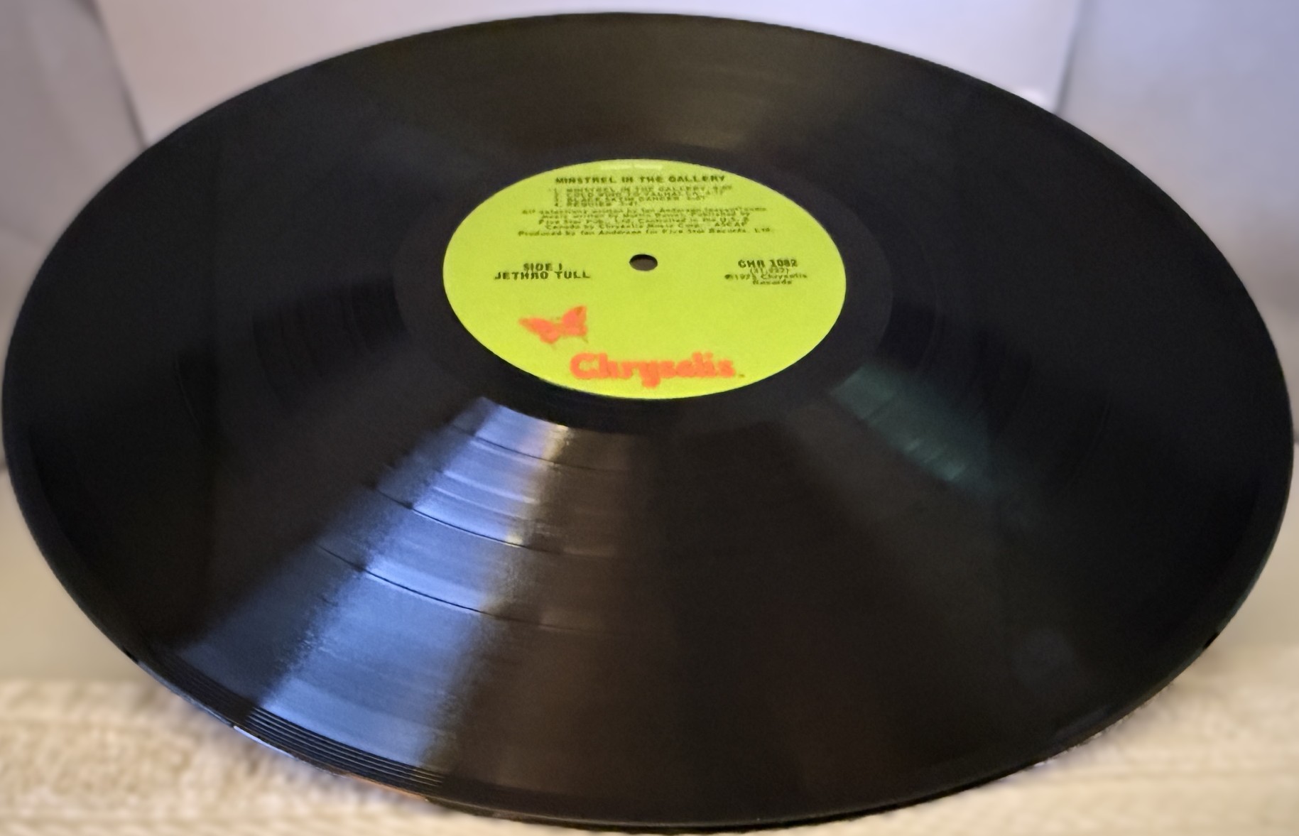 Jethro Tull Minstrel in the Gallery 1975 Chrysalis vinyl LP