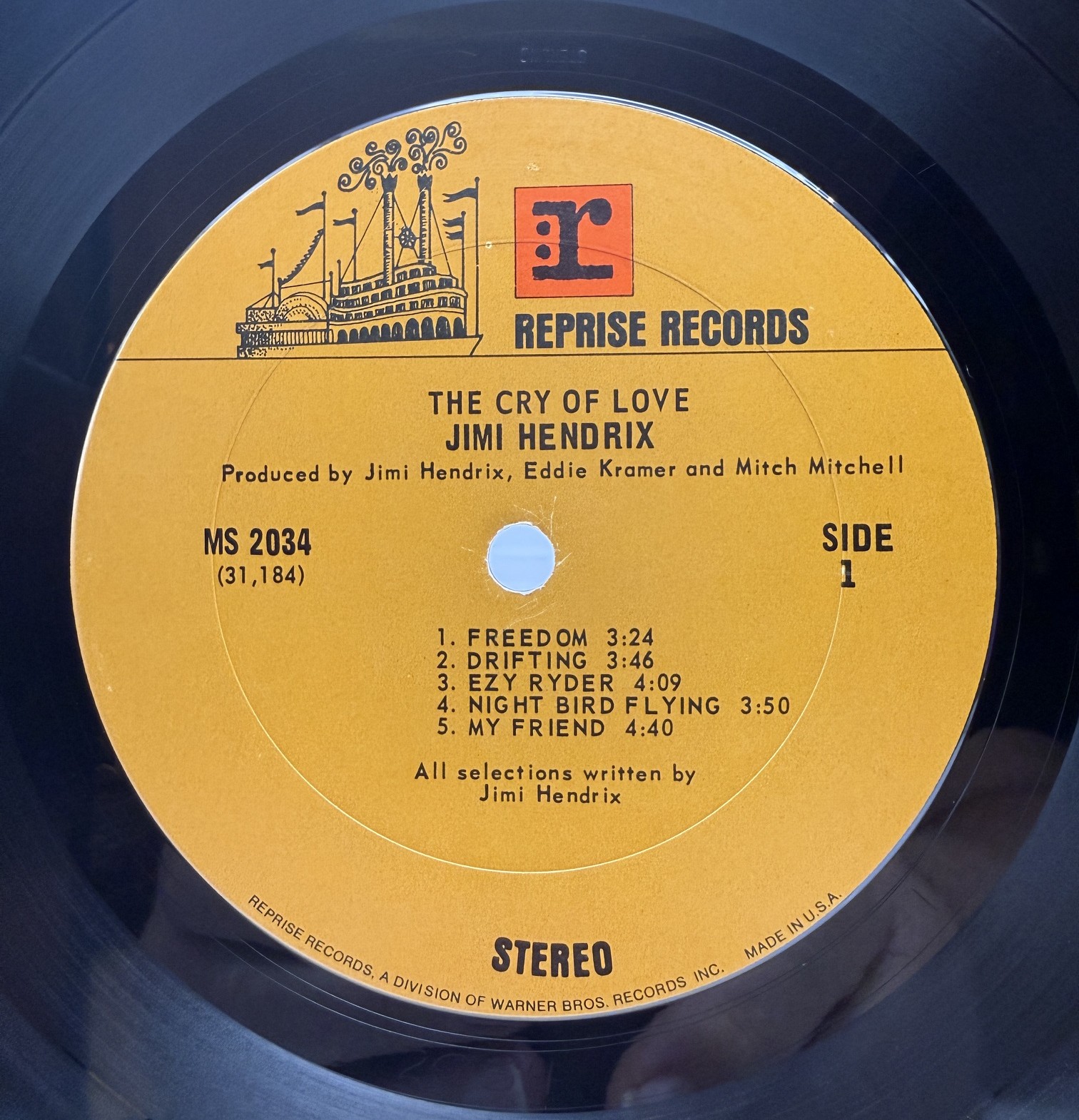 Original Warner Reprise Loss Leaders advertising inner sleeve included with Jimi Hendrix The Cry of Love