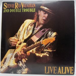 Stevie Ray Vaughan Live Alive 1986 Epic double LP front cover
