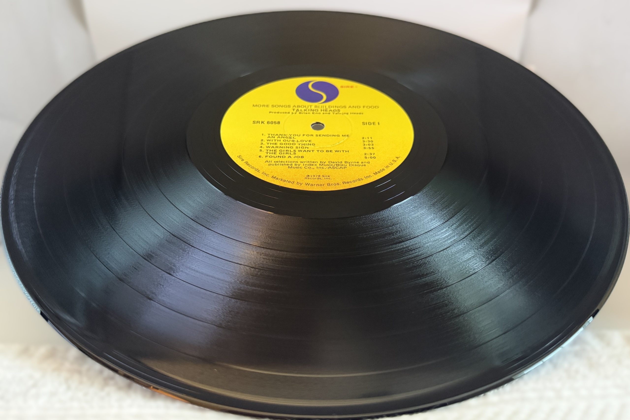 Talking Heads More Songs About Buildings and Food 1978 Sire Side 1 vinyl