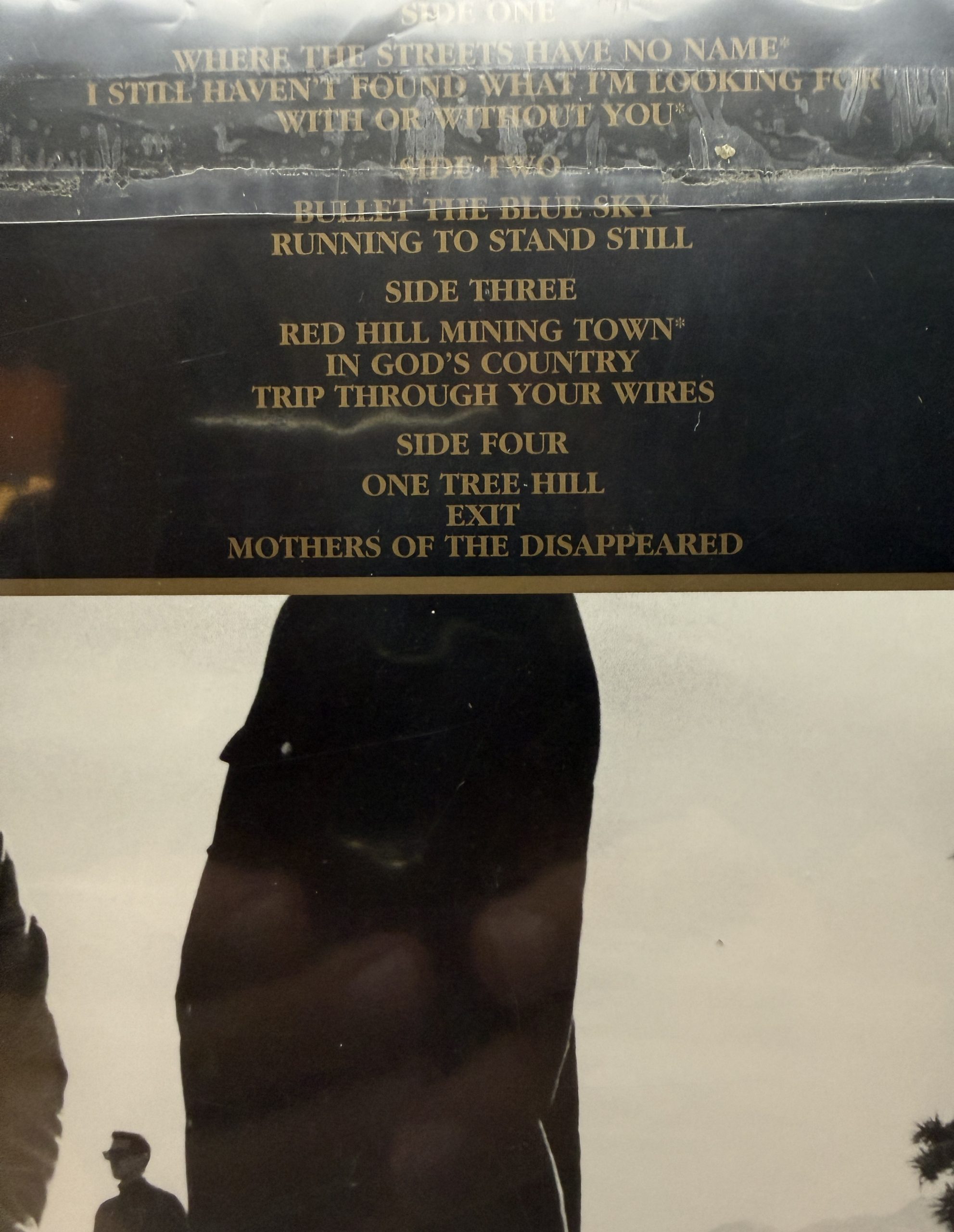 U2 The Joshua Tree remastered 2LP vinyl back cover track listing detail