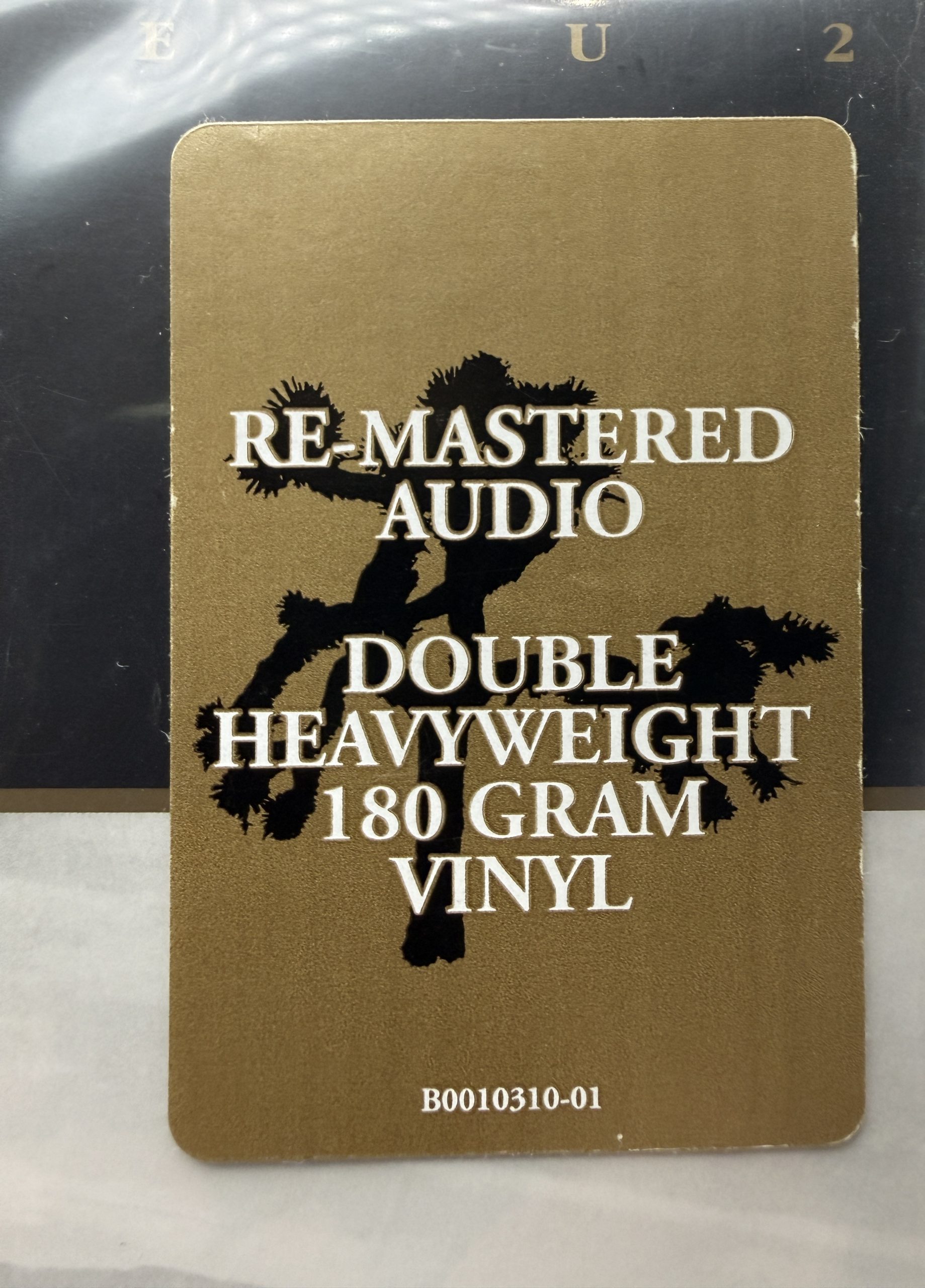 U2 The Joshua Tree double heavyweight 180 gram vinyl remastered audio hype sticker