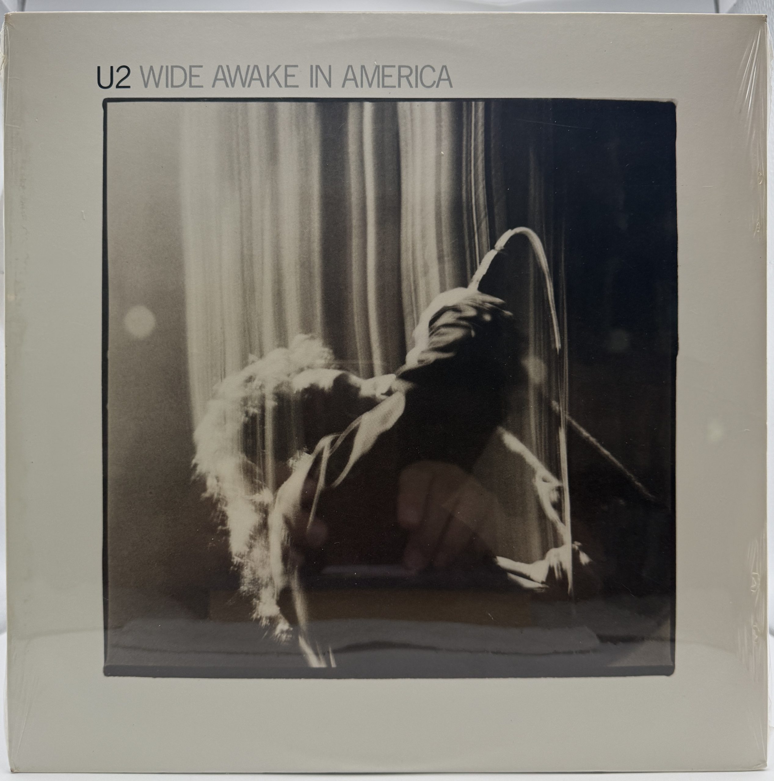 Front: U2 Wide Awake in America vinyl sealed 1985 RCA Music Service Club Edition front cover
