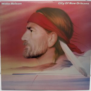 Front: Willie Nelson City of New Orleans 1984 Columbia vinyl LP front cover