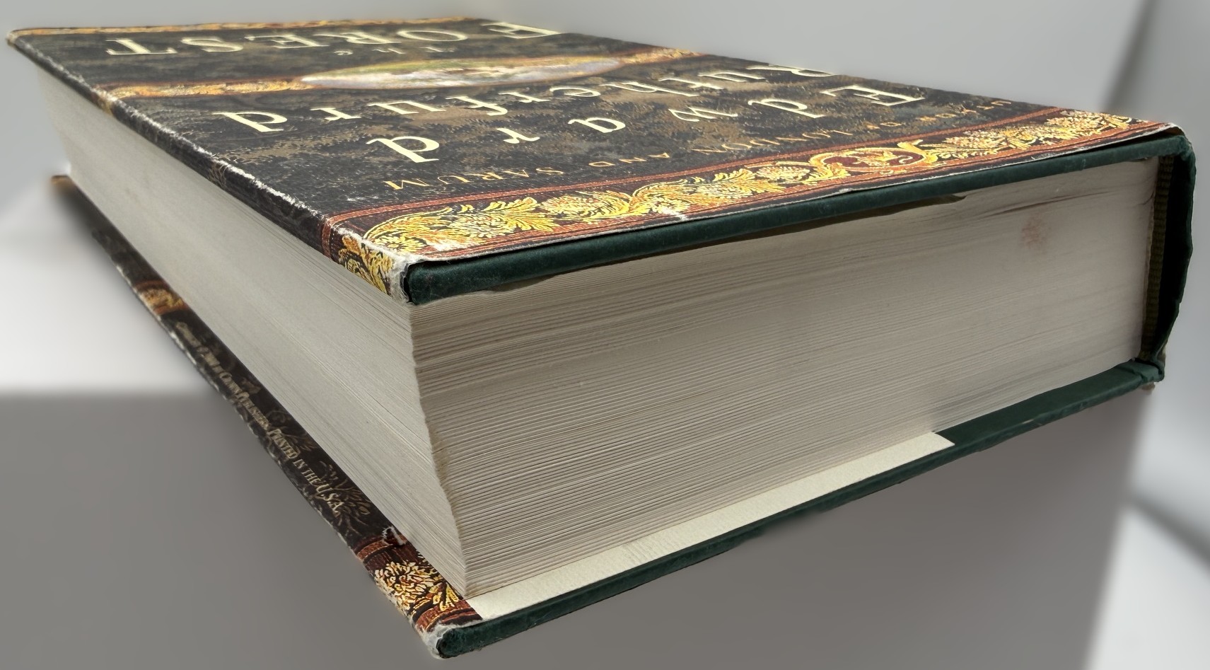 Edward Rutherfurd The Forest first printing hardcover clean page edges and green boards