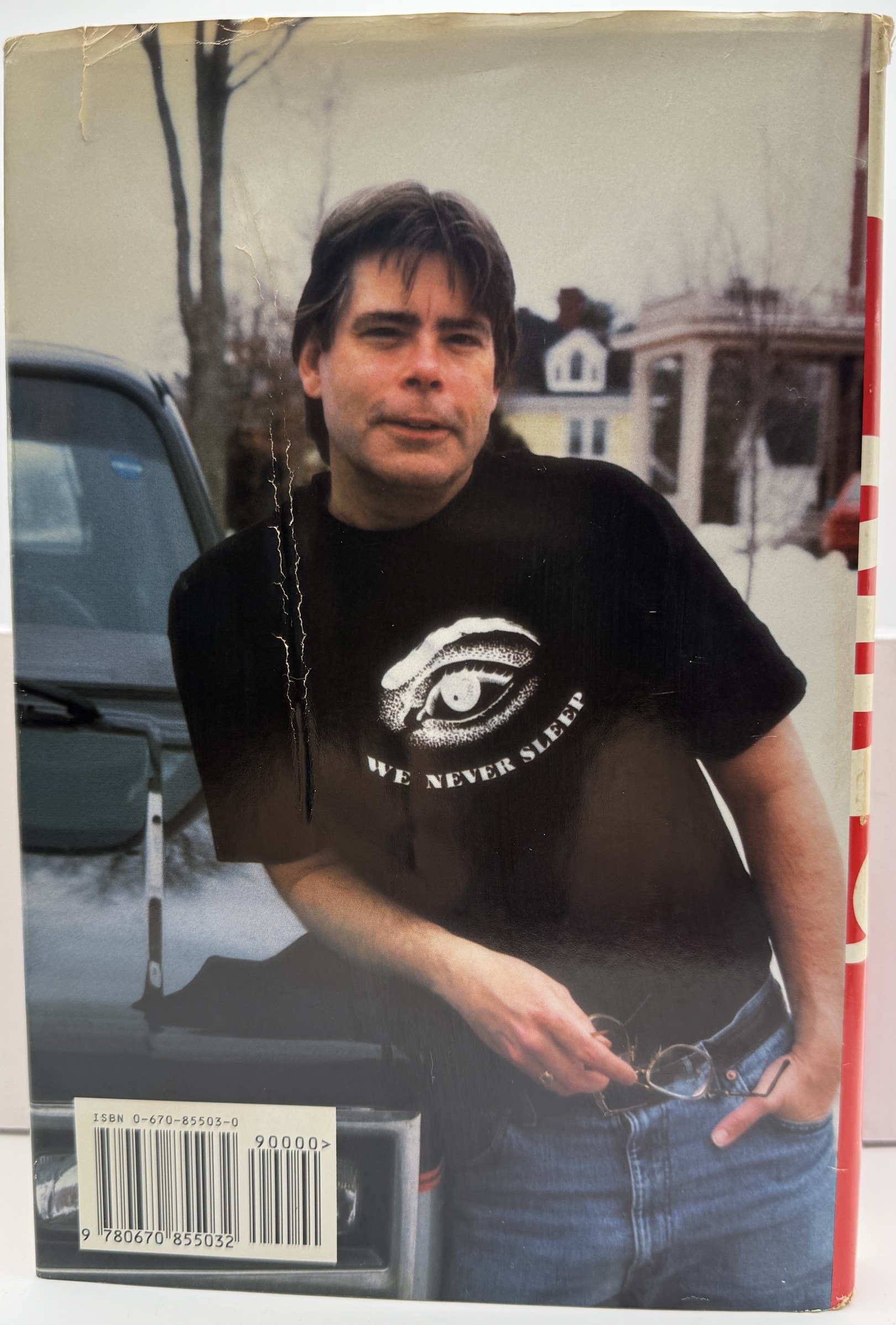 Back: Insomnia Stephen King 1994 hardcover rear dust jacket ISBN 9780670855032