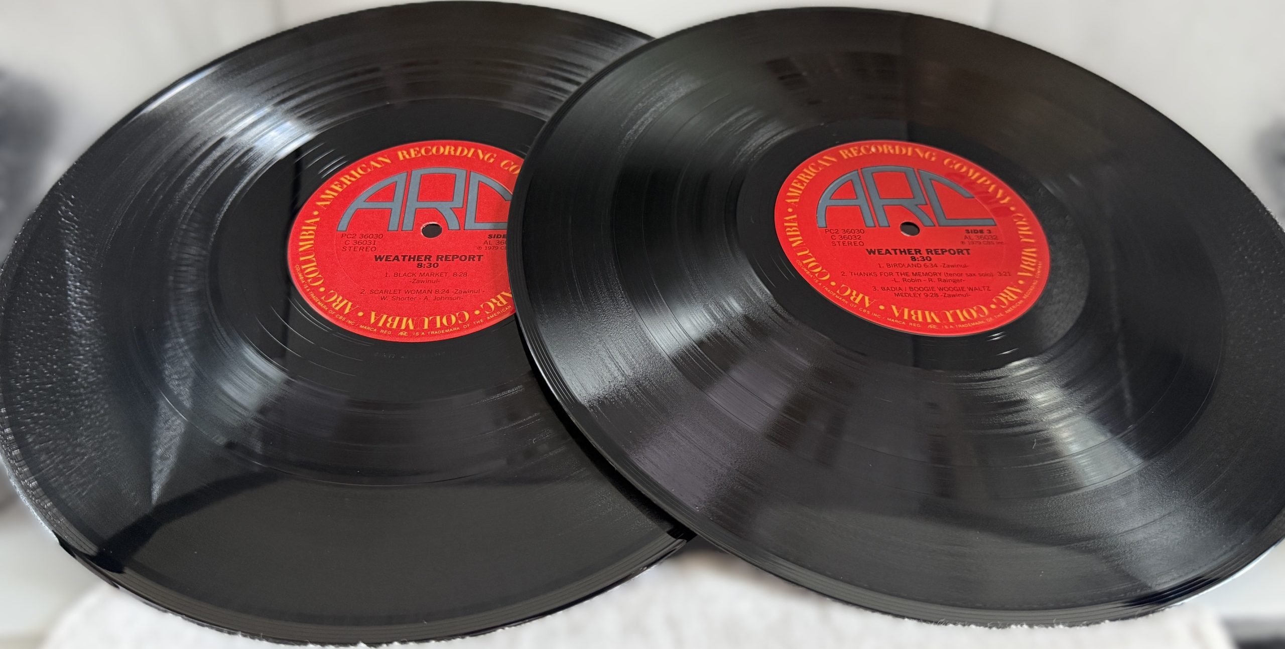 Weather Report 8:30 double vinyl LP set with red ARC Columbia labels