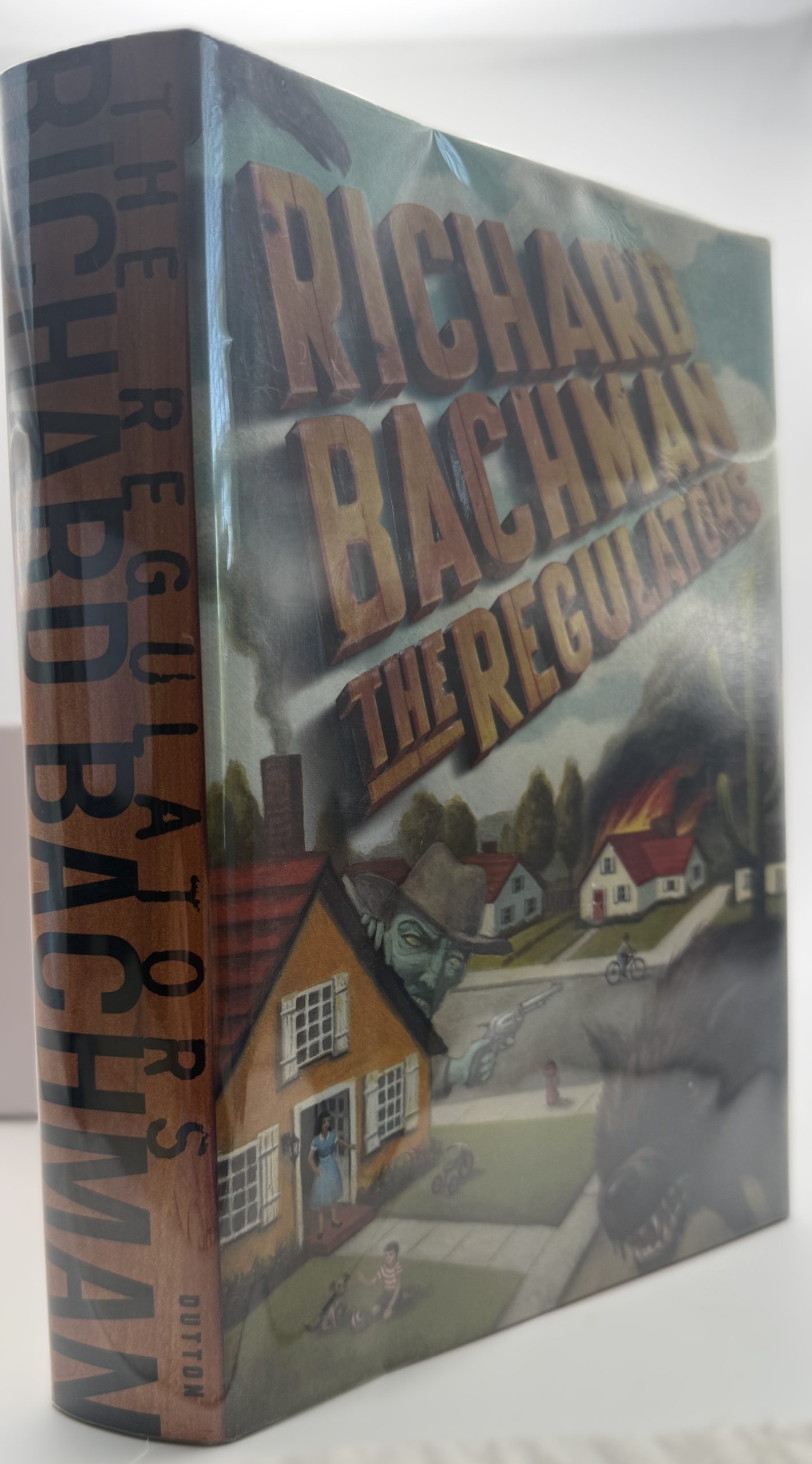 Richard Bachman The Regulators first trade printing 1996 spine and protective jacket – Ruby's Reading Shelf