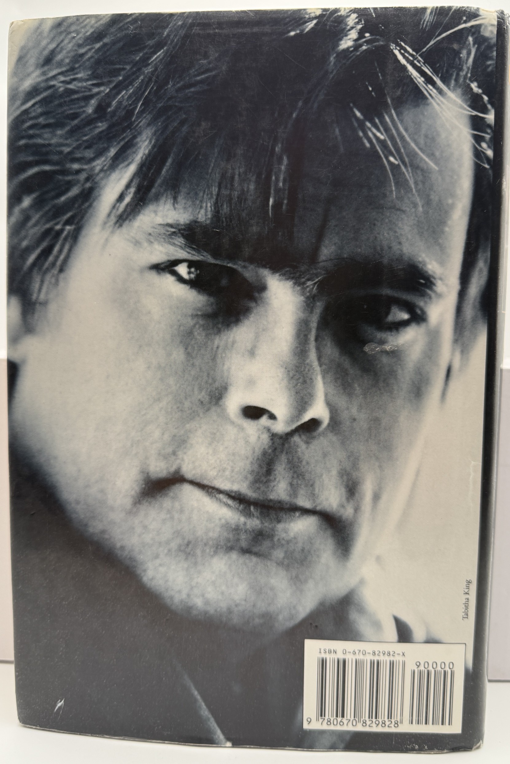 Stephen King The Dark Half First Edition back jacket author portrait and ISBN – JAS Limited