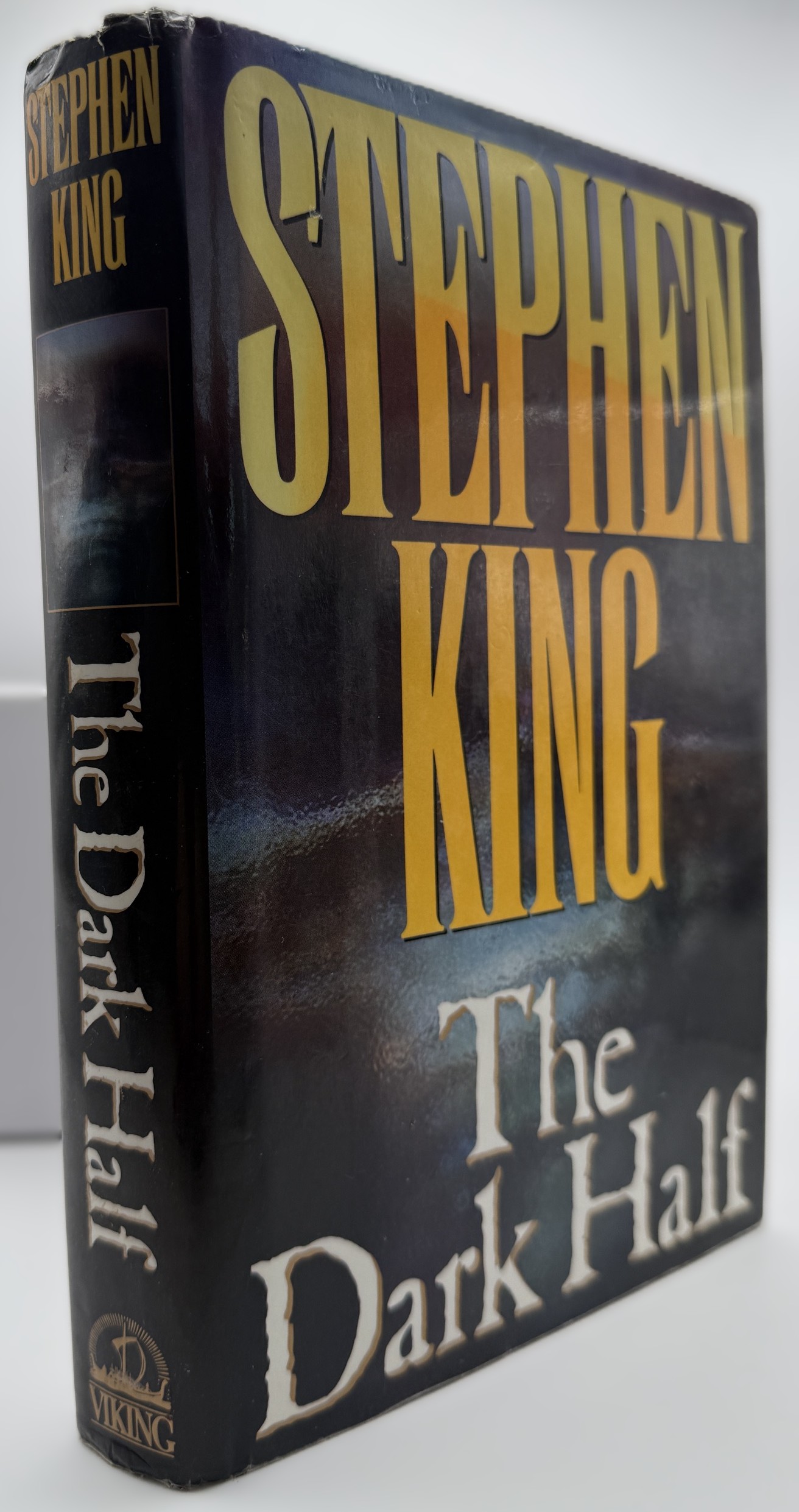 Stephen King The Dark Half First Edition Viking spine and angled front cover