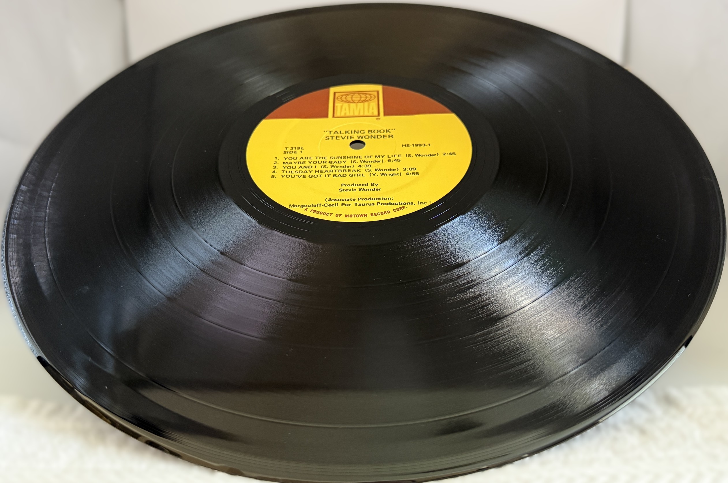 Stevie Wonder Talking Book 1972 VG+ Tamla vinyl record